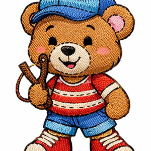 Cute Teddy Bear Machine Embroidery Design – Digital Download