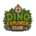 Dino Explorer embroidery