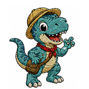 Pebble rex embroidery design