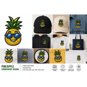 pineapple embroidery